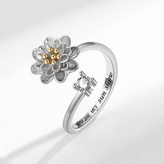 Adjustable Open Ring for Women's Anxiety Relief