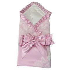 French Lace Winter Swaddle Blanket