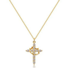 Cross Zircon Full Diamond Crown