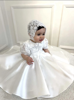 White Baptism Dress for Baby Girls
